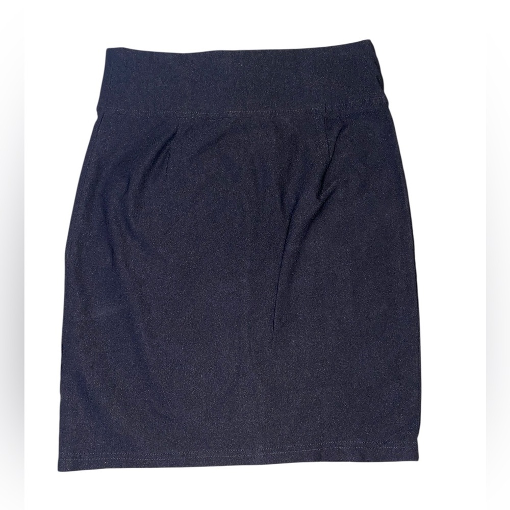 Ambiance High-Waisted Black Mini Skirt with Back Zipper | Size Large